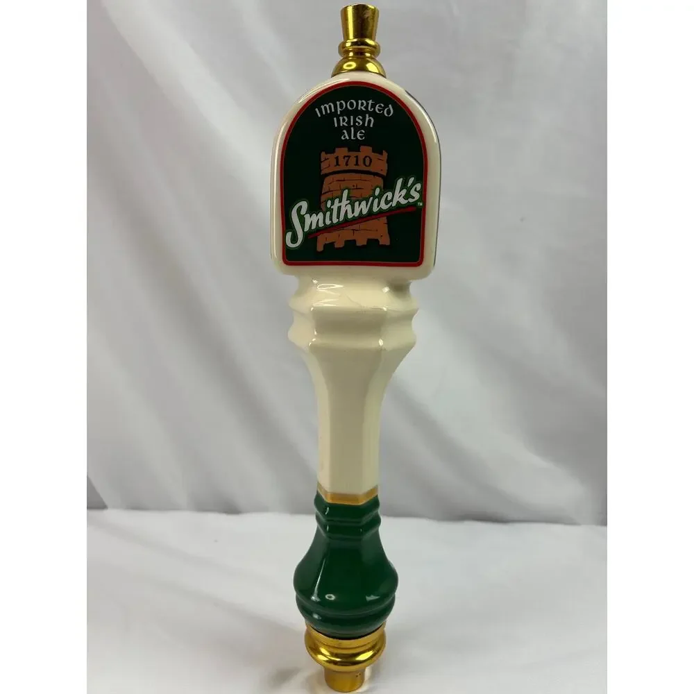 Smithwick's Imported Irish Ale 1710 Ceramic Beer Tap Handle 13 Inch Vintage